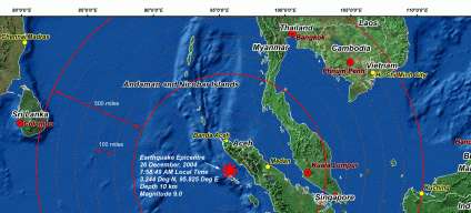 The Epicentre and the Tsunami; clcik for details